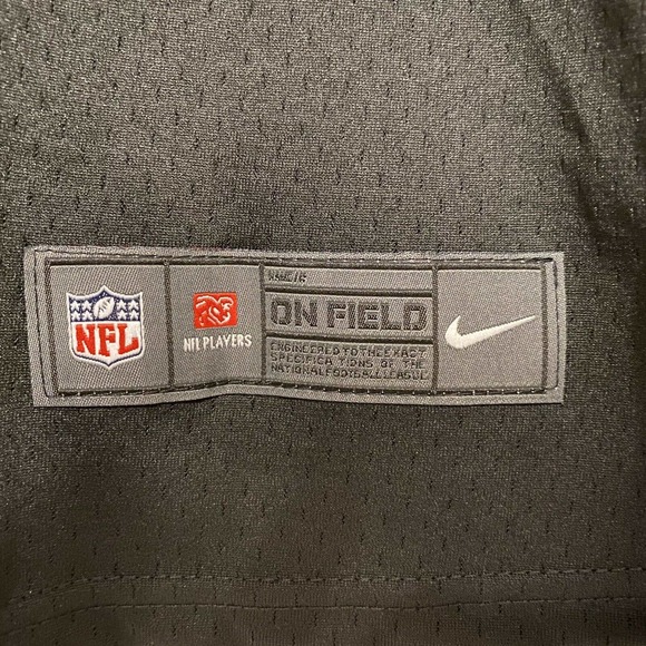 Carson Wentz NFL Black/Neon Jersey. NWT. Med. - Picture 5 of 6